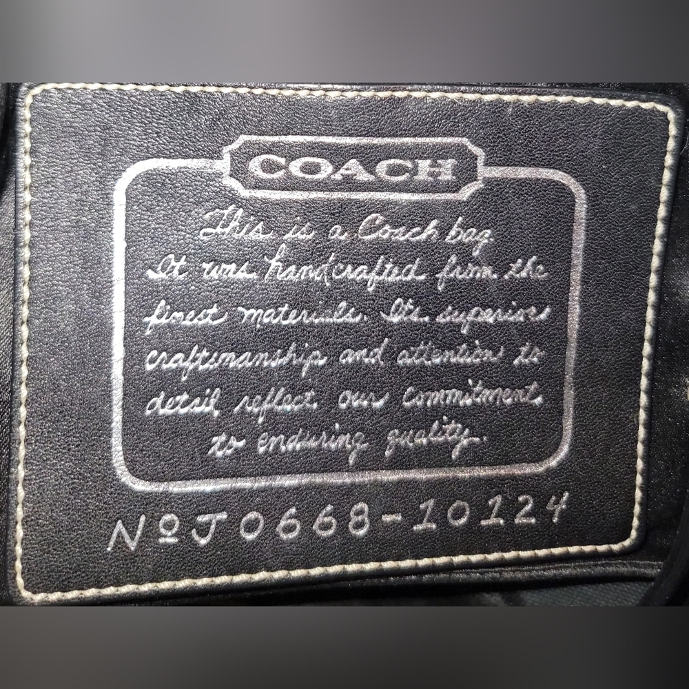 Coach Black Tote Bag - Picture 6 of 9